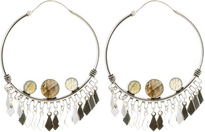 15% OFF on Exotic India Labradorite Sterling Silver Chandelier Earring
