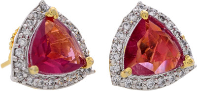 81% OFF on Prisha Season Trends Silver Plated Pearl, Cubic Zirconia Alloy, Silver Stud Earring