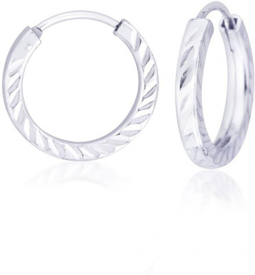 30% OFF on Taraash Diamond Cut Cubic Zirconia Sterling Silver Hoop Earring
