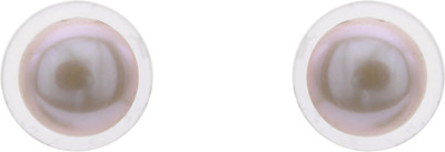 92% OFF on Prisha Season Trends Silver Plated Pearl, Cubic Zirconia Alloy, Silver Stud Earring