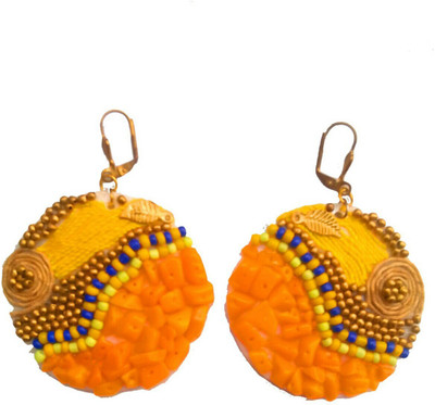 6% OFF on Bohemian Girls Multicolor Playful Spree Metal Clip-on Earring