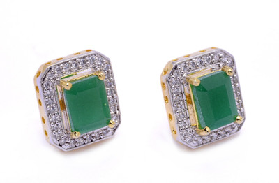 78% OFF on Prisha Season Trends Silver Plated Pearl, Cubic Zirconia Alloy, Silver Stud Earring