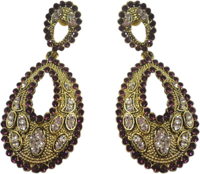 57% OFF on Amarsonns Jewels 22K Yellow Gold Plated Alloy Drop Earring