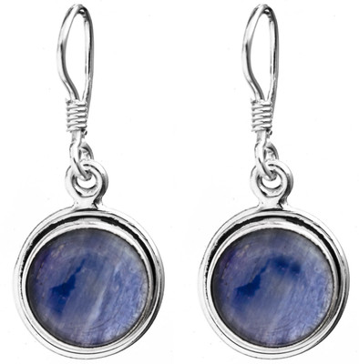 16% OFF on Exotic India Kyanite Sterling Silver Dangle Earring