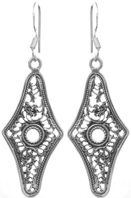 16% OFF on Exotic India Filigree Sterling Silver Dangle Earring 16% OFF on Exotic India Filigree Sterling Silver Dangle Earring