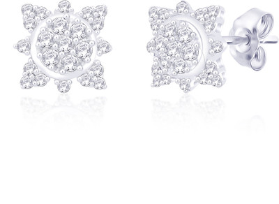 34% OFF on Peora Rhodium Plated Sterling Silver Stud Earring 34% OFF on Peora Rhodium Plated Sterling Silver Stud Earring
