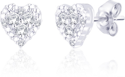 10% OFF on Peora Rhodium Plated Sterling Silver Stud Earring 10% OFF on Peora Rhodium Plated Sterling Silver Stud Earring