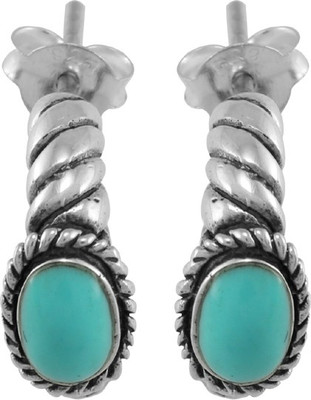 54% OFF on 925 Silver Oval Shape Silver Hoop Earring