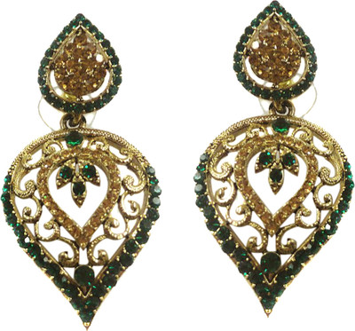 57% OFF on Amarsonns Jewels 22K Yellow Gold Plated Alloy Drop Earring