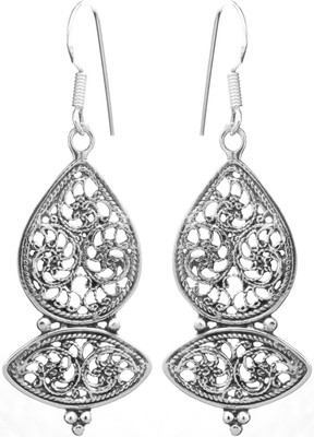 16% OFF on Exotic India Filigree Sterling Silver Dangle Earring 16% OFF on Exotic India Filigree Sterling Silver Dangle Earring
