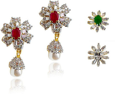 40% OFF on Bling N Beads Partywear Interchangeable Stones Alloy Drop Earring