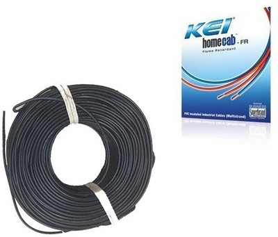 10% OFF on KEI FR PVC, PVC 2.5 sq/mm Black 180 m Wire 10% OFF on KEI FR PVC, PVC 2.5 sq/mm Black 180 m Wire