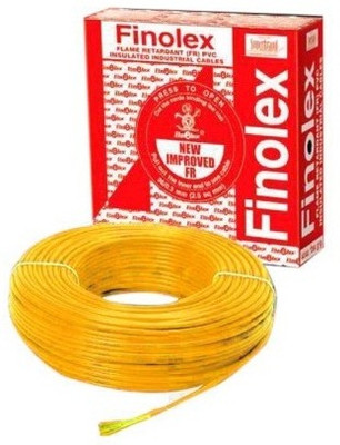 21% OFF on Finolex FR PVC 6 sq/mm Yellow 180 m Wire 21% OFF on Finolex FR PVC 6 sq/mm Yellow 180 m Wire