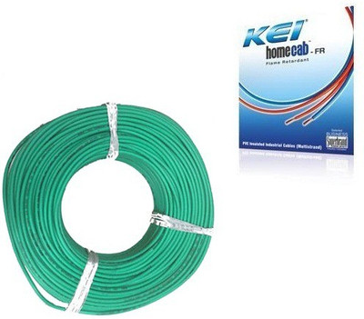 10% OFF on KEI FR PVC, PVC 1.5 sq/mm Green 180 m Wire 10% OFF on KEI FR PVC, PVC 1.5 sq/mm Green 180 m Wire