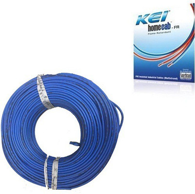 10% OFF on KEI FR PVC, PVC 1.5 sq/mm Blue 180 m Wire