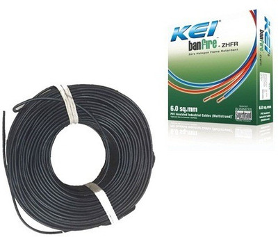 10% OFF on KEI FR PVC, PVC 1 sq/mm Black 180 m Wire 10% OFF on KEI FR PVC, PVC 1 sq/mm Black 180 m Wire