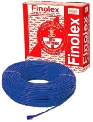 6% OFF on Finolex FR PVC 10 sq/mm Blue 100 m Wire