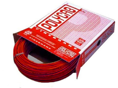 Polycab FR PVC, PVC 4 sq/mm Red 90 m Wire Polycab FR PVC, PVC 4 sq/mm Red 90 m Wire