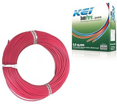 10% OFF on KEI FR PVC, PVC 1.5 sq/mm Red 180 m Wire 10% OFF on KEI FR PVC, PVC 1.5 sq/mm Red 180 m Wire