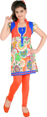 48% OFF on Yellow Dots Girl's Kurti and Legging Set 48% OFF on Yellow Dots Girl's Kurti and Legging Set