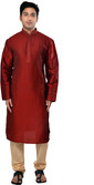 Manyavar Men's Kurta and Churidar Set