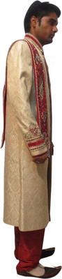 Shree Shyam Men's Sherwani and Churidar Set Shree Shyam Men's Sherwani and Churidar Set