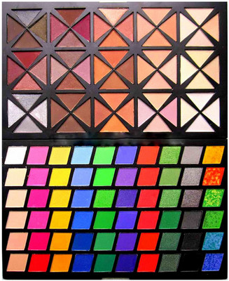 Beauty Of Life Professional 120 Full Colours Eyeshadow Palette With Neutral & Rainbow Shades 200 g Black