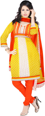 Unnati Silks Silk Floral Print Salwar Material Unstitched