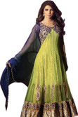 57% OFF on Fabfiza Viscose Embroidered Semi-stitched Salwar Suit Dupatta Material Unstitched
