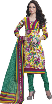 58% OFF on Salwar Studio Cotton Printed Salwar Suit Dupatta Material Unstitched