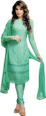 37% OFF on Slassy Chiffon Embroidered Salwar Suit Dupatta Material Unstitched