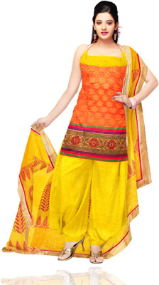 Unnati Silks Silk Printed Salwar Material Unstitched