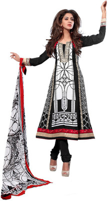 73% OFF on Resham Fabrics Crepe Embroidered Semi-stitched Salwar Suit Dupatta Material Unstitched 73% OFF on Resham Fabrics Crepe Embroidered Semi-stitched Salwar Suit Dupatta Material Unstitched
