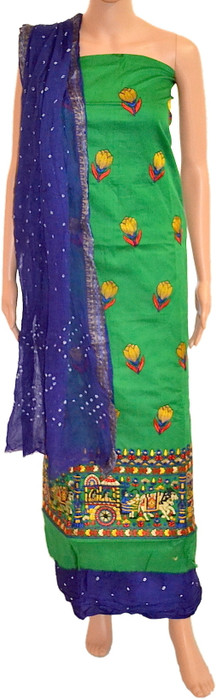 Fabrics Of India Cotton Printed Dress/Top Material - Unstitched - FABDWMREYHZ8GZCG