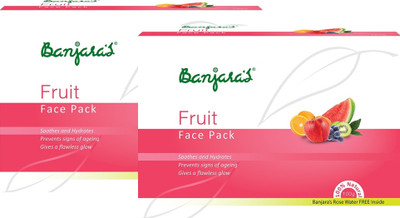 Banjaras Face Pack Fresh Fruit 20g X 5 Set Of 2 Pack 200 g Banjaras Face Pack Fresh Fruit 20g X 5 Set Of 2 Pack 200 g