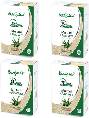 10% OFF on Banjaras Multani with Alovera Powder Pack Set of 4 400 g 10% OFF on Banjaras Multani with Alovera Powder Pack Set of 4 400 g