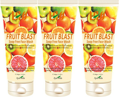 Lass Naturals Fruit Blast Face Wash Combo ( Set Of 3 ) Face Wash (300 G)