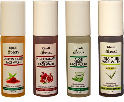 Abeers Khadi Aloe Pomegranete Tea Tree and Saffron Neem Face Wash Abeers Khadi Aloe Pomegranete Tea Tree and Saffron Neem Face Wash