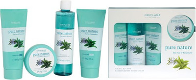 Oriflame Tea Tree And Rosemary Facial Kit For Oily Skin 425 ml