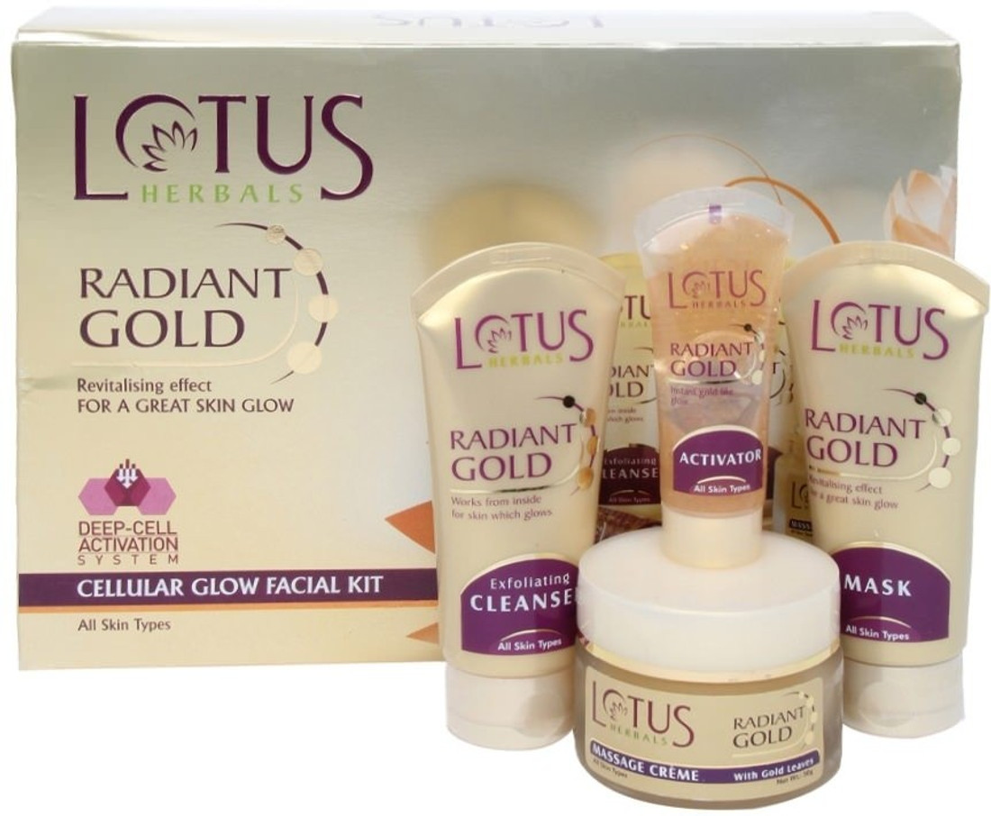 Lotus Radiant Gold Cellular Glow Facial Kit 170 g Price in India, Buy