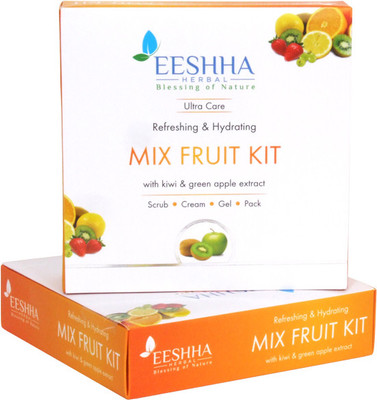 40% OFF on Eeshha Refereshing & Hyderating Mix fruit Kit 140 ml 40% OFF on Eeshha Refereshing & Hyderating Mix fruit Kit 140 ml