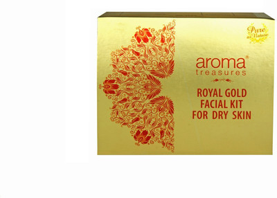 10% OFF on Aroma Treasures Royal Gold Facial Kit for Dry Skin 225 g 10% OFF on Aroma Treasures Royal Gold Facial Kit for Dry Skin 225 g
