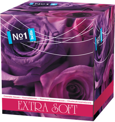 Bella Cosmetic Tissue Bella Purple Rose 80 Pack of 80 Bella Cosmetic Tissue Bella Purple Rose 80 Pack of 80