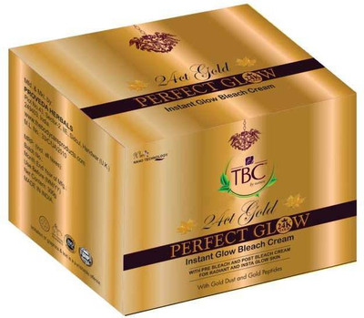 TBC By Nature Perfect Glow 24 Ct Gold Perfect Glow Instant Glow Bleach Cream 35 g TBC By Nature Perfect Glow 24 Ct Gold Perfect Glow Instant Glow Bleach Cream 35 g