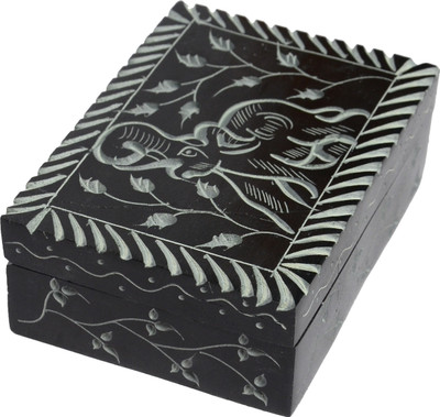 37% OFF on Artist Haat Hand Crafted Natural Jewellery Vanity Case Black