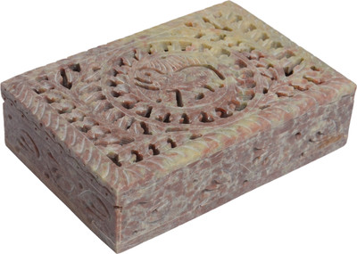 37% OFF on Artist Haat Hand Crafted Natural Jewellery Vanity Case Beige