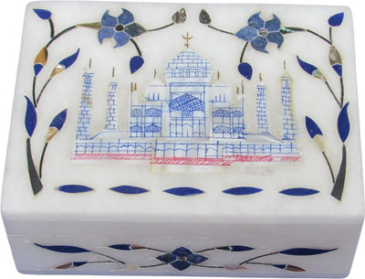50% OFF on Artist Haat Handcrafted Marble With Taj Inlay Grill Work Jewellery Vanity Box White 50% OFF on Artist Haat Handcrafted Marble With Taj Inlay Grill Work Jewellery Vanity Box White