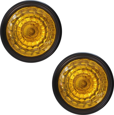 Speedwav 444AL-Y Crystal Car Aux Lights Set Of 2-Toyota Fortuner Old Steel, Plastic Front Fog Lamp Unit
