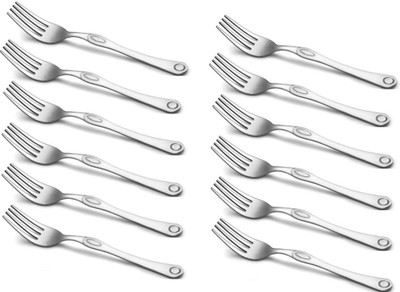 Cielo Stainless Steel Dessert Fork Set Pack of 12 Cielo Stainless Steel Dessert Fork Set Pack of 12