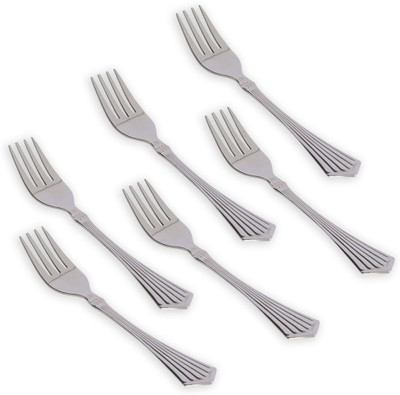 24% OFF on Kishco Limited Symphony Stainless Steel Dessert Fork Set Pack of 6